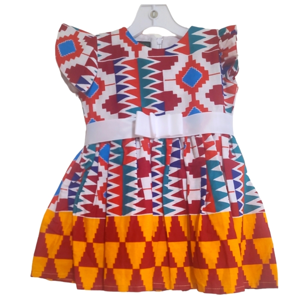Brand New 2T Girls Kente African Ankara Dress